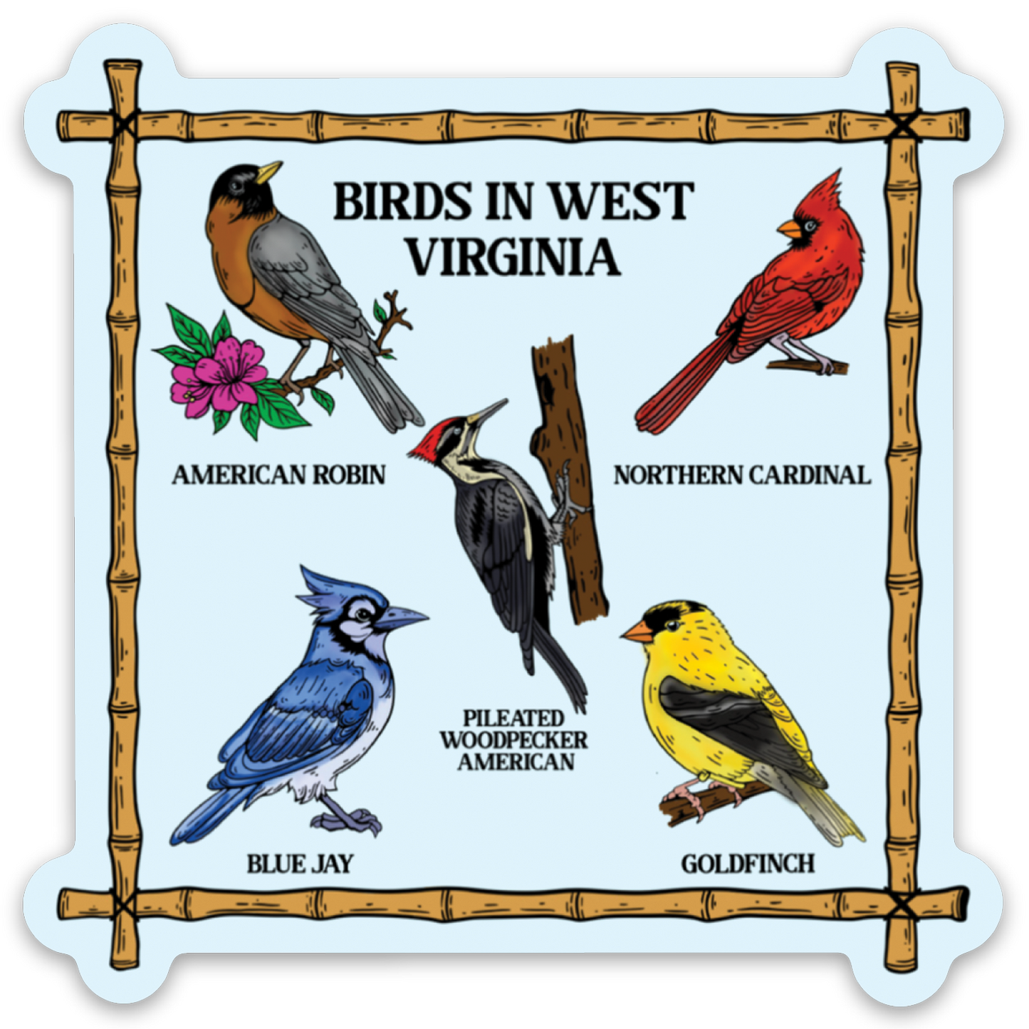 Birds of WV - Sticker