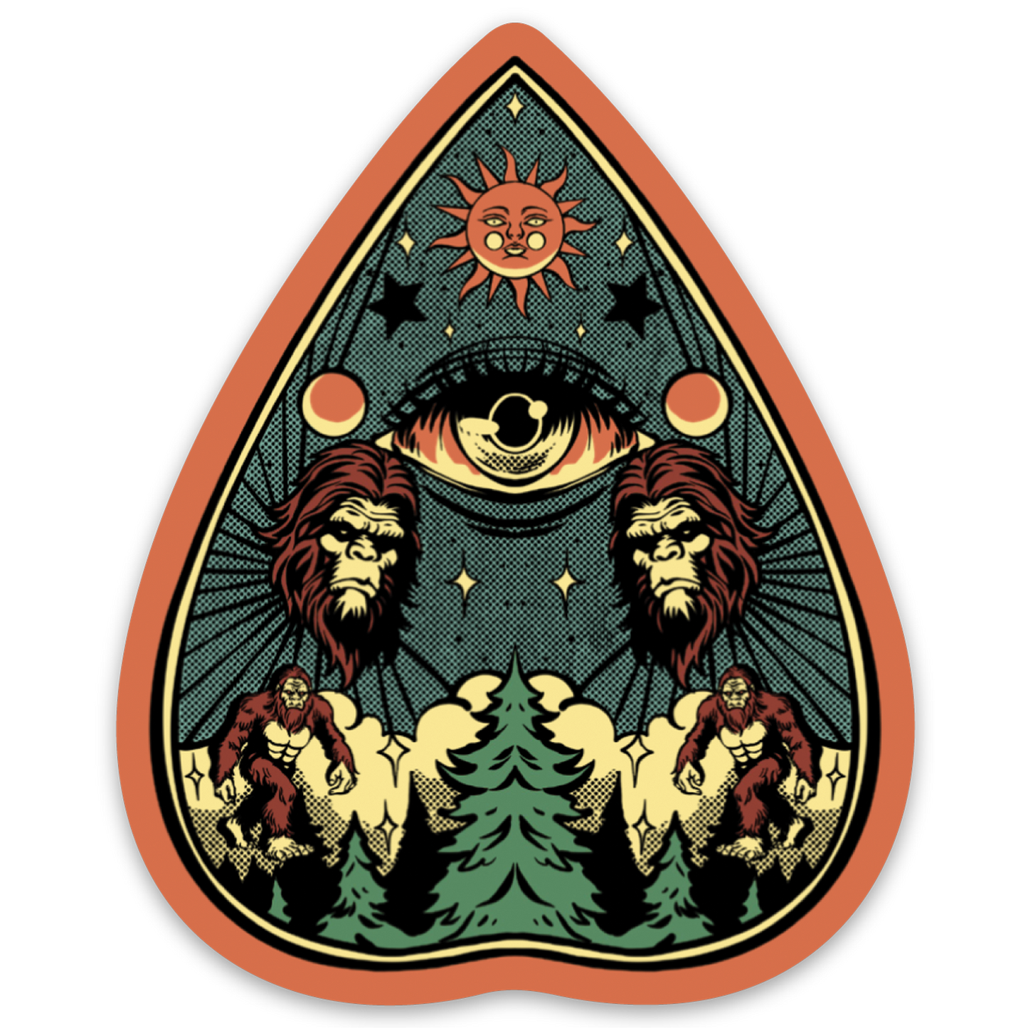 Bigfoot Ouija Board - Sticker