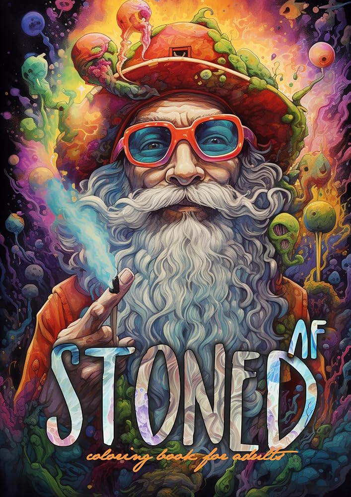 Kiffer Malbuch für Erwachsene: Cannabis Malbuch für Erwachsene Graustufen | Kiffen Malbuch Graustufen | Marihuana Malbuch Erwachsene | Stoner ... | A4 | 64P (Stoner Coloring Books, Band 1) cover image
