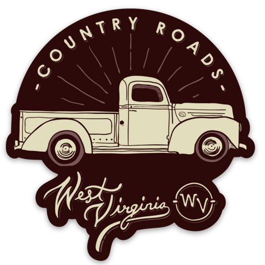 Country Roads Truck - Sticker