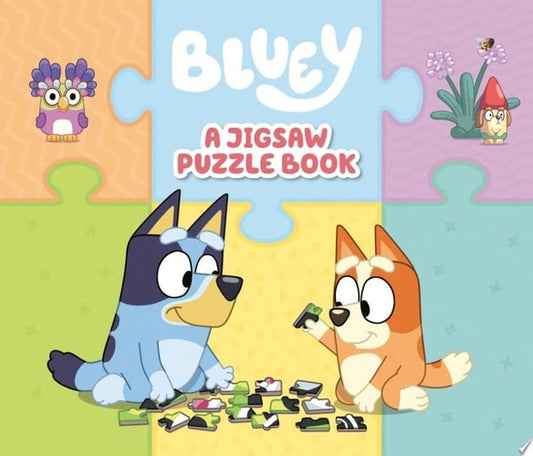 Bluey: A Jigsaw Puzzle Book Includes 4 Double-Sided Puzzles