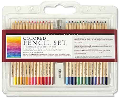 Peter Pauper Press Studio Series Colored Pencil Set, 30 Count