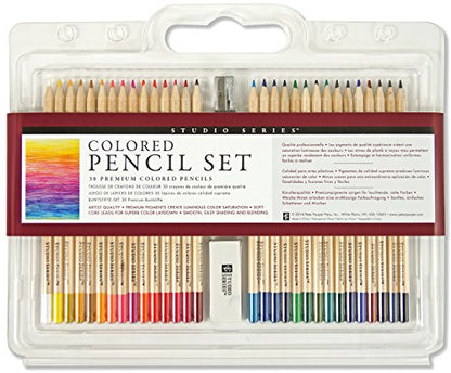 Peter Pauper Press Studio Series Colored Pencil Set, 30 Count