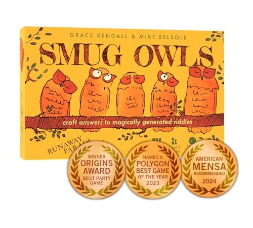 Little Runaway Records Smug Owls Card Game - Fun Party Riddle Solver
