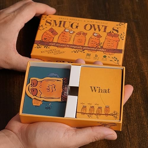 Little Runaway Records Smug Owls Card Game - Fun Party Riddle Solver
