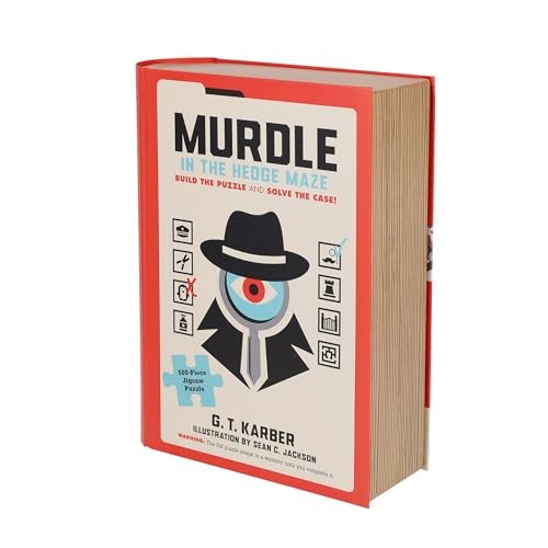 Chronicle Books Murdle in the Hedge Maze 500-Piece Jigsaw Puzzle