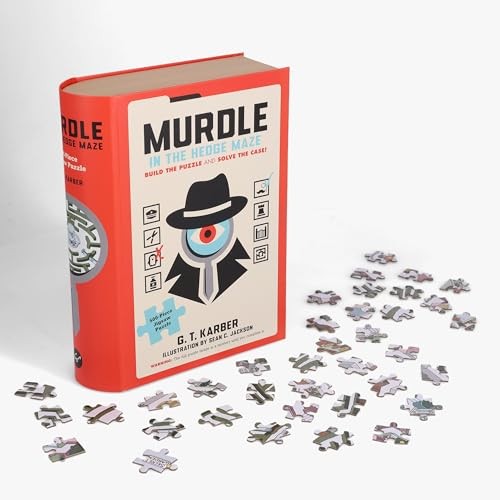 Chronicle Books Murdle in the Hedge Maze 500-Piece Jigsaw Puzzle