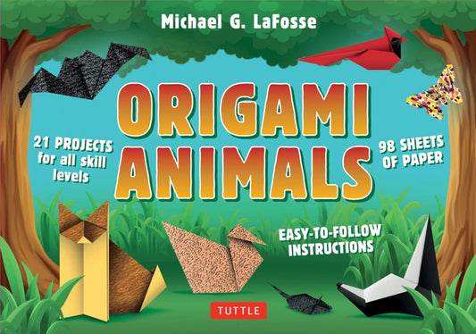 Origami Animals Kit: Make Colorful and Easy Origami Animals: Kit Includes Origami Book, 98 Papers and 45 Original Projects (Tuttle Specials)