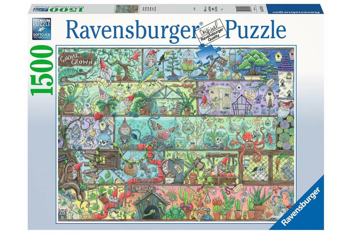 Ravensburger Zwerge Im Regal 1500 Pieces Puzzle