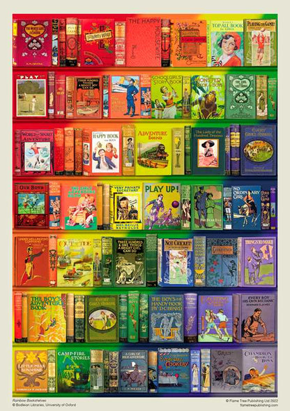 Adult Jigsaw Puzzle Bodleian Libraries: Rainbow Bookshelves by