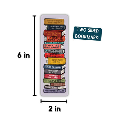 Sarah J. Maas Book Stack Bookmark