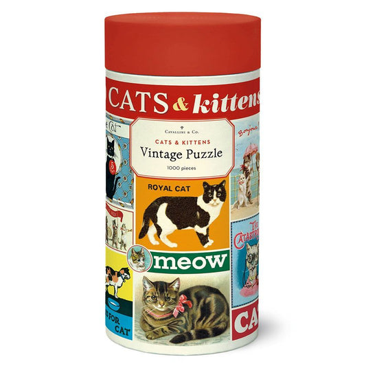 Cavallini Papers & Co 1000 Piece Cats Kittens Puzzle