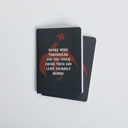 Books Were Thresholds Pocket Journal | Dragonfall