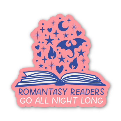 Romantasy Readers Sticker | Romance Books, Fantasy Stickers