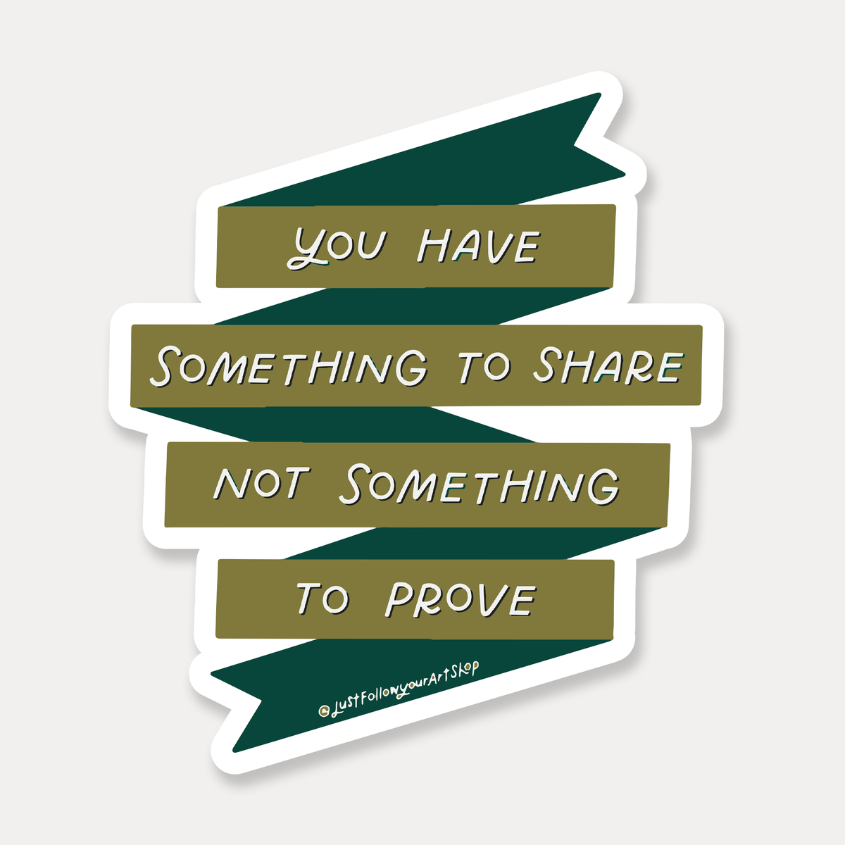 Something To Share Sticker | Mental Health Stickers