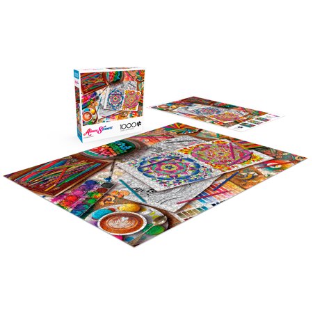 Buffalo Games 1000-Piece Coloring Days Jigsaw Puzzle 26.75x19.75