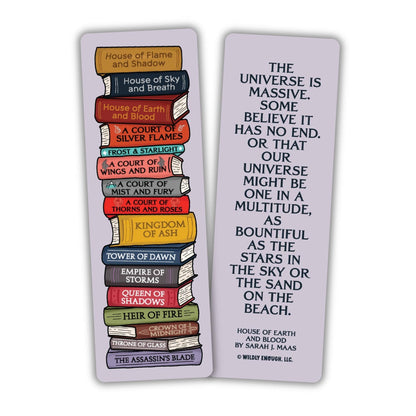 Sarah J. Maas Book Stack Bookmark