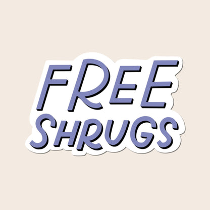 Free Shrugs Sticker | Funny Stickers