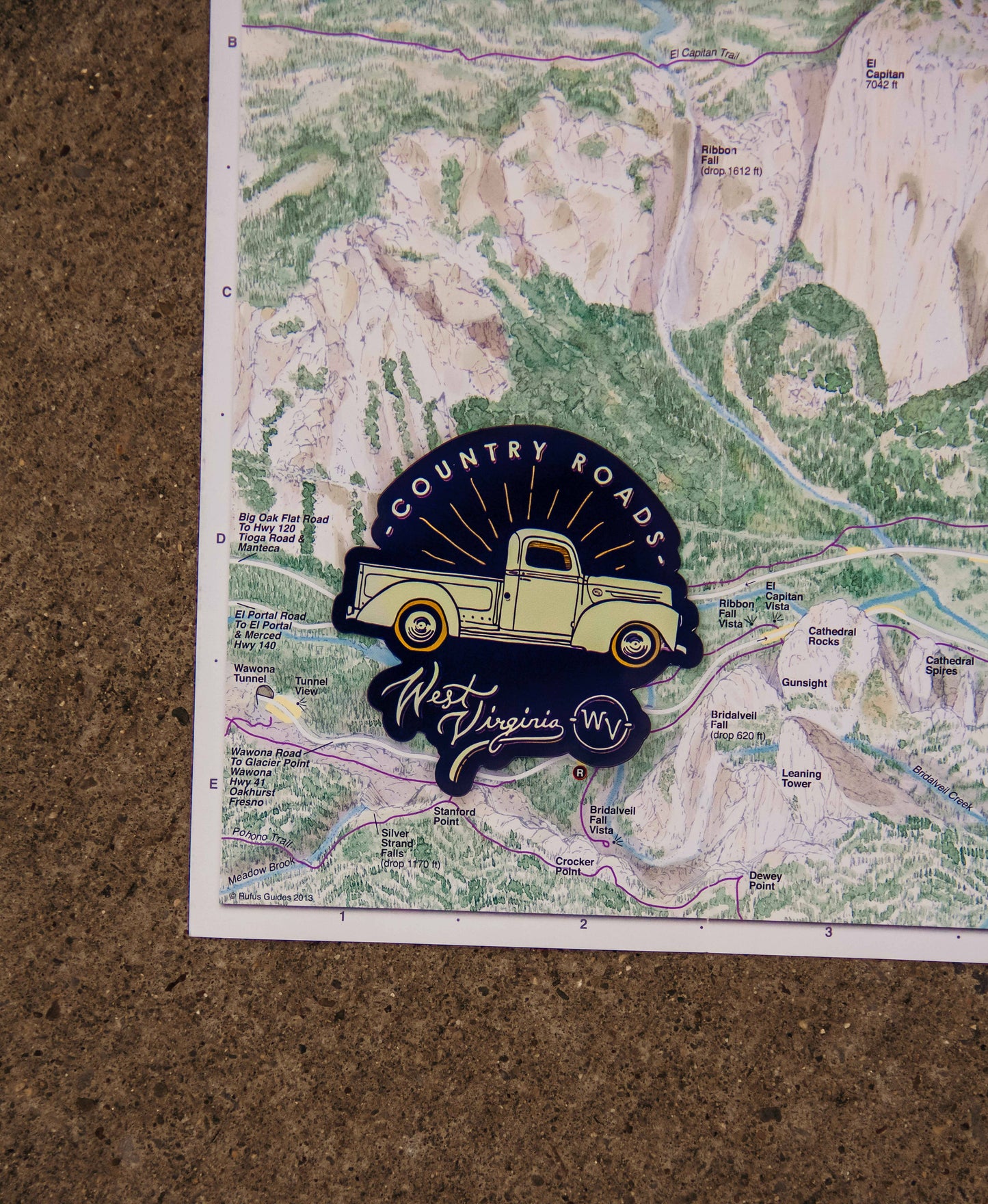 Country Roads Truck - Sticker