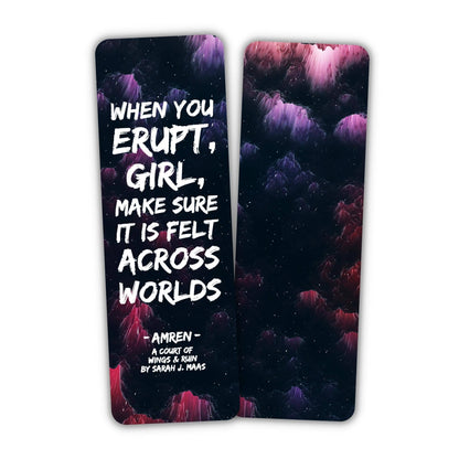 When You Erupt Girl Bookmark | ACOTAR