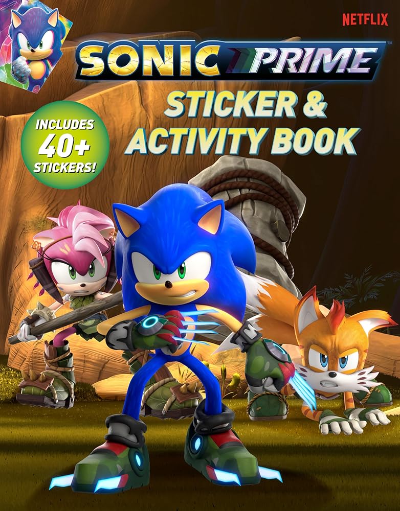 Sonic Prime Sticker & Activity Book: Includes 40+ stickers (Sonic the Hedgehog) cover image