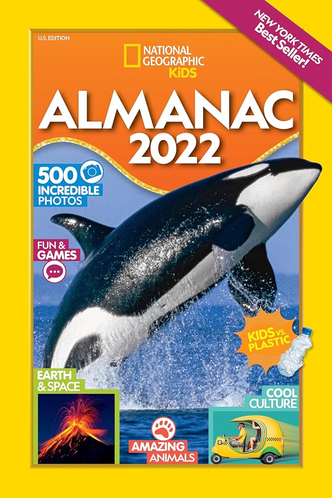 National Geographic Kids Almanac 2022, U.S. Edition cover image