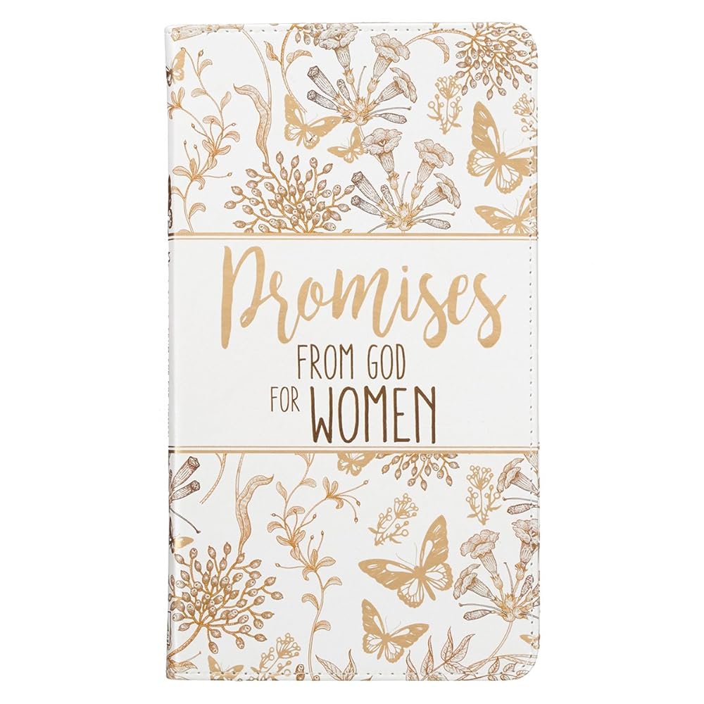 Promises from God for Women White Faux Leather, Ribbon Marker cover image