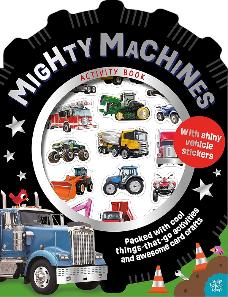 Mighty Machines Activity Book cover image