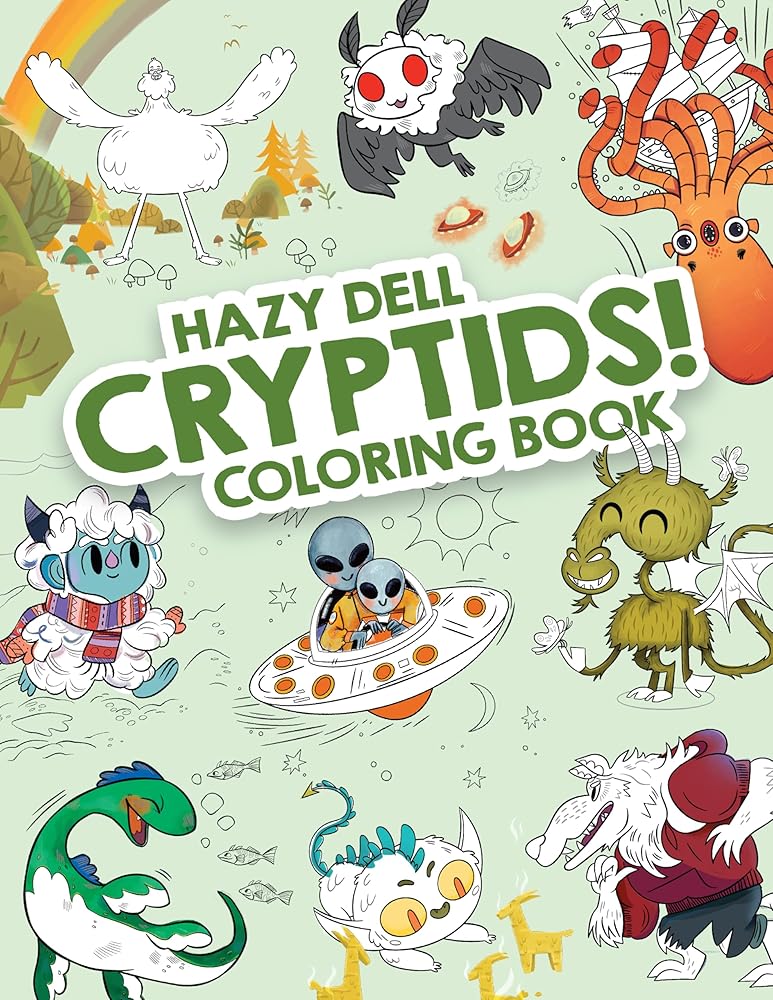 Hazy Dell Cryptids! (Hazy Dell Coloring Books, 1) cover image