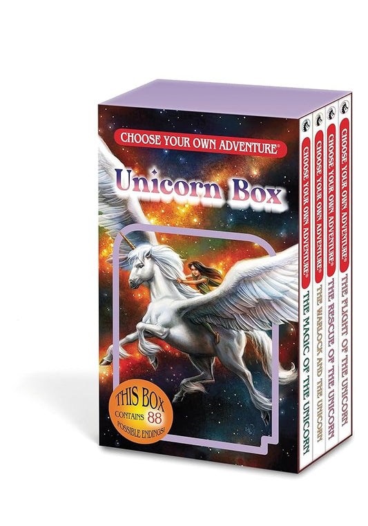 Choose Your Own Adventure 4-Book Boxed Set Unicorn Box (Magic of the Unicorn, Warlock and Unicorn, The Rescue of Unicorn, The Flight of Unicorn): 9 cover image