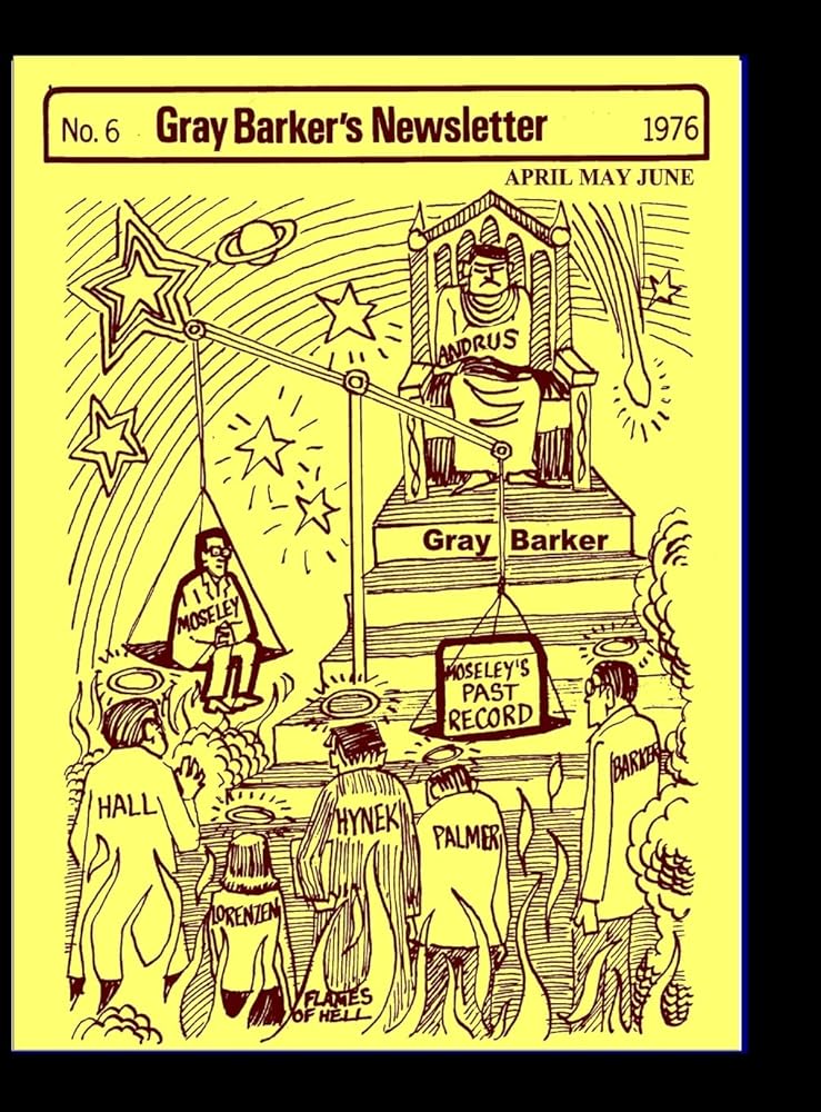 Gray Barker's Newsletter No. 6 (April, May, June) 1976 cover image