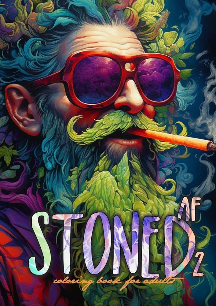 Kiffer Malbuch für Erwachsene Nr. 2: Cannabis Malbuch für Erwachsene Graustufen | Kiffen Malbuch Graustufen | Marihuana Malbuch Erwachsene | Stoner ... | A4 | 64P (Stoner Coloring Books, Band 2) cover image