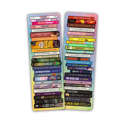 LGBTQIA+ Book Stack Spines Bookmark
