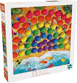 Buffalo Games 1000-Piece Rainbow Parasols Jigsaw Puzzle