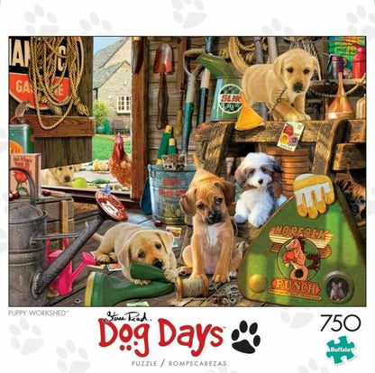 Buffalo Games 750-Piece Jigsaw Puzzle Dog Days 24x18 Inches