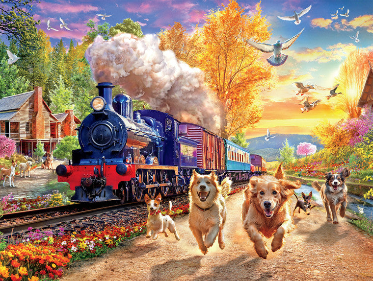 Buffalo Games 750-Piece Jigsaw Puzzle Dog Days 24x18 Inches