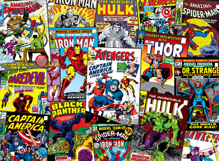 Buffalo Games Marvel Comic Book Collage 1000 Piece Puzzle