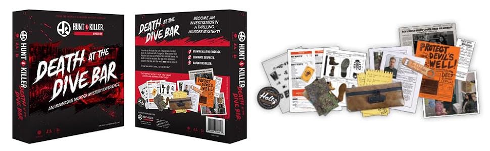 Hunt A Killer Death at the Dive Bar - Set Of 15