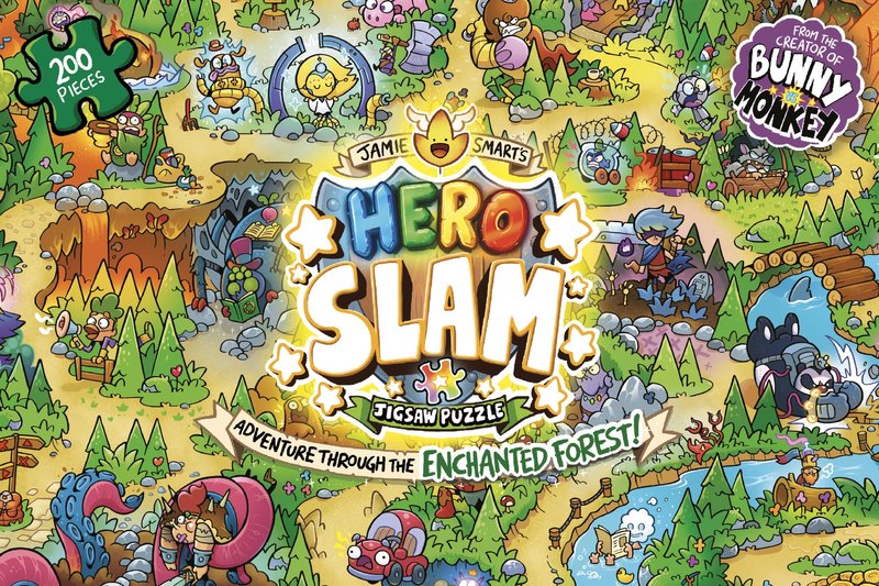 Jamie Smarts Hero Slam 200-Piece Jigsaw Puzzle