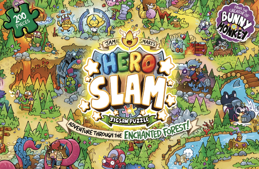 Jamie Smarts Hero Slam 200-Piece Jigsaw Puzzle