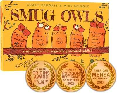 Little Runaway Records Smug Owls Card Game - Fun Party Riddle Solver