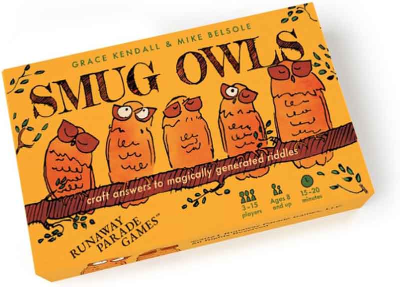 Little Runaway Records Smug Owls Card Game - Fun Party Riddle Solver