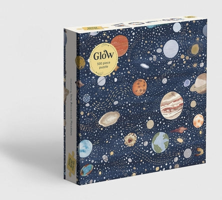 Magic Cat Glow Puzzle: 500-Piece Space-Themed Jigsaw