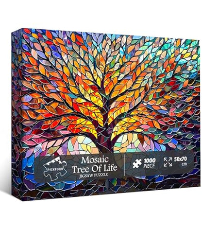 Peter Pauper Press Stained Glass Tree of Life 1000-Piece Puzzle