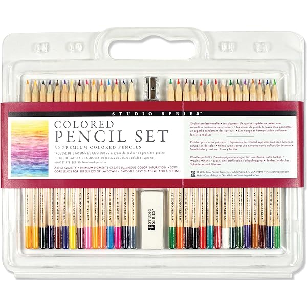 Peter Pauper Press Studio Series Colored Pencil Set, 30 Count