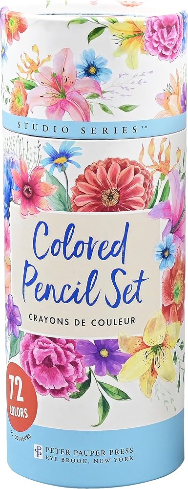 Peter Pauper Press Studio Series Colored Pencil Set, 30 Count