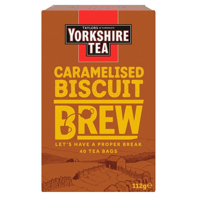 Taylors Of Harrogate Yorkshire Tea Caramelised Biscuit 40 Teabags