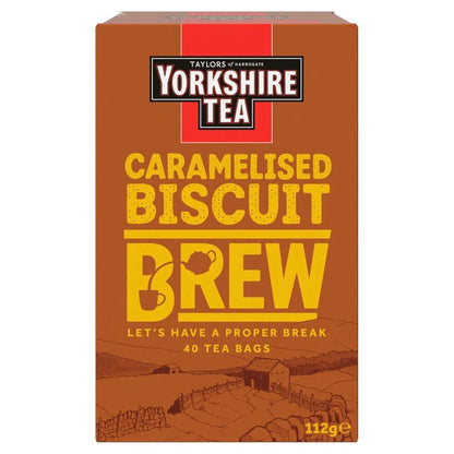 Taylors Of Harrogate Yorkshire Tea Caramelised Biscuit 40 Teabags