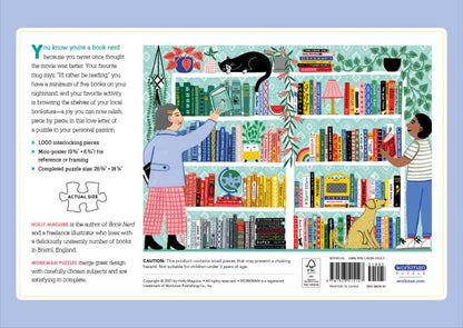 Workman Publishing Book Nerd 1,000-Piece Puzzle