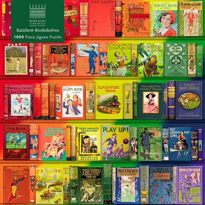 Adult Jigsaw Puzzle Bodleian Libraries: Rainbow Bookshelves by